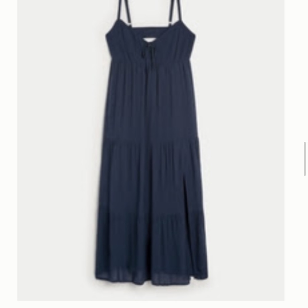 Hollister Blue Spaghetti Strap Babydoll Dress